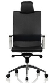 Resim Bürosit Omega 9 Başlıklı Siyah Yönetici Koltuğu 