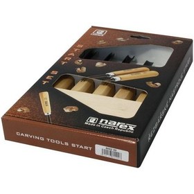 Resim Narex 869200 Yeni Başlayanlar Için Ahşap Oyma Seti 5 Parça 