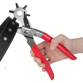 Resim Nirnisa 6 Başlıklı Kemer Delme Pensesi Deri Pensi Saat Kayışı Delici Yuvarlak ve Düz Delik Açıcı Alet 