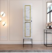 Resim Pasific Home Martin 1 Kapaklı Gardırop Elbise Dolabı Beyaz - Beyaz Mermer 
