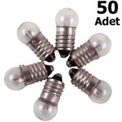 Resim 50 Adet, Mini Ampül, Deney Setleri Için, 2,5 V, Sarı Ampul, Lamba 