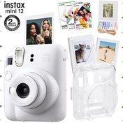 Resim Instax Mini 12 Pembe Fotoğraf Makinesi 30'lu Film Albüm Mandal Çerçeve ve Kılıf Mega Set 2 Fujifilm