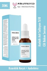 Resim Maruderm azelaik asit solüsyon %10 aydınlatıcı leke karşıtı cilt bakım serumu 30 ml 