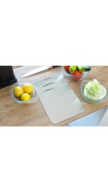 Resim Paslanmaz Çelik Kesme Tahtası - 3 Lü Set Üst Kalite Antibakteriyel Kesme Tahtası 