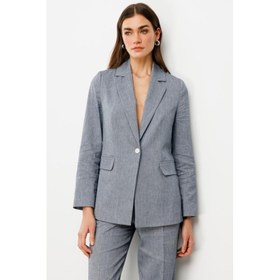 Resim Ekol Tek Düğmeli Kapaklı Kadın Ceket 25Y.EKL.CKT.04062.1 (25Y.EKL.CKT.04062.1) 
