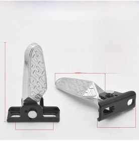 Resim Reedark Tam Alüminyum Katlanabilir Elektrikli Araç Pedalı - Yeni Uluslararası Standartlar İçin Uyumlu, Konfor Ve Dayanıklılık Vidalı Set İle 