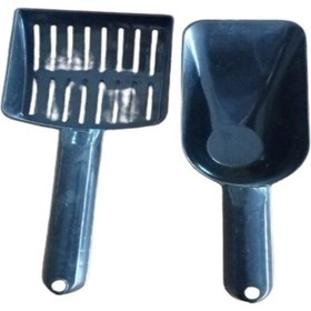 Resim Irak Plastik Kedi Mama Küreği ve Kedi Kumu Küreği 