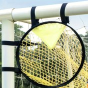 Resim 1 adet Çerçeve ile Polyester Futbol Ağı - 45x60cm, Başlangıç için Dayanıklı Futbol Antrenman Aksesuarı, Köşe Alanlarına Odaklanma, Spor Tutkunları için İdeal Hediye, Futbol Aksesuarları 