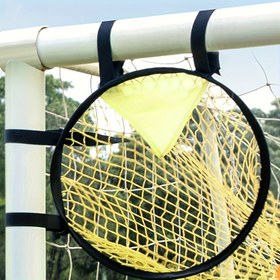 Resim 1 adet Çerçeve ile Polyester Futbol Ağı - 45x60cm, Başlangıç için Dayanıklı Futbol Antrenman Aksesuarı, Köşe Alanlarına Odaklanma, Spor Tutkunları için İdeal Hediye, Futbol Aksesuarları 