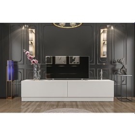 Resim Givayo River Tv Ünitesi Beyaz 