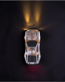 Resim High Beams Duvar Lambası Paslı Yarış Otomobili Tasarımı-178 