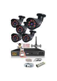 Resim IDS DS-2015HD-SET6-NOHDD-BLACK 6 Kameralı 1080P Full HD 5 MP Sony Lensli Kamera Seti - 2015 