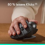 Resim Logitech 910-007260 MX Ergo S Trackball Siyah Bluetooth 2048dpi Optik 8 Tuşlu Kablosuz Mouse 