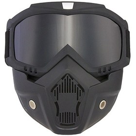 Resim Lyon Motosiklet Maskesi Güven Gözlükleri Kaynak Sıçrama Önleyici Gözlükler - Gri 1 Adet 