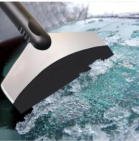 Resim Chenkestoreone Dayanıklı Kalın Paslanmaz Çelik Kar Küreği, Buz Kırma Ve Araç Kar Temizleme Aleti 
