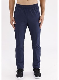 Resim Esnek Mikro Likra Karışımlı Lastikli Bel Yan Cepli Rahat Kalıp Hareket Özgürlüğü Sunan Eşofman Altı Blue-haki 