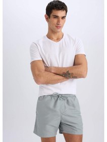 Resim DeFacto File Astarlı Kısa Boy Deniz Şortu E1032AX25HSGR265 