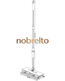 Resim Nobrelto Click Mop 32 Cm Büyük Boy - Kendinden Sıkıştırmalı Pratik Yer Silme Mopu 