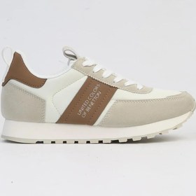 Resim Benetton Kadın Sneakers Bej 