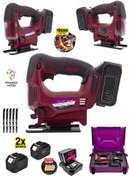 Resim Germany Steel Alman 950RPM Şajlı 2 Akülü Dekupaj Testere Jig testere makinası Akülü Kömürsüz Bakır Motor 10 Pilli 