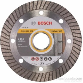 Resim Bosch - Best Serisi Tüm Malzemeler İçin Turbo Segman Elmas Kesme Diski - 115 X 22,23 X 2,2 X 12 Mm 