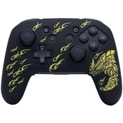 Resim Nintendo Switch Pro Oyun Kolu Yumuşak Şok Emici Silikon Koruyucu Kılıf Uyumlu Bronz 