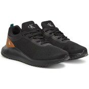 Resim Calvin Klein Erkek Eva Runner Tech Knıt Ayakkabı-8530 Black & Grain Brown 