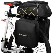 Resim Neevoyu Bisiklet Çanta Seti: Ana Çanta + 2 Yan Çanta, Isı Yalıtımlı Bölme, Su Geçirmez Malzeme, Uzun Mesafe Sürüşleri İçin, Sarı Sarı 