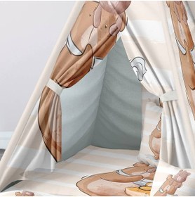 Resim instababyrooms Çocuk Oyun Çadırı Orman Hayvanları Dijital Baskılı 