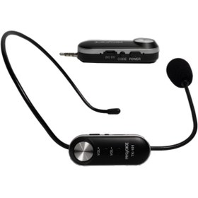 Resim Provoice Tk-101 Şarjlı Kablosuz Headset Kafa Mikrofon 