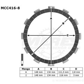 Resim Yamaha Xt 600 E Debriyaj Balatası 