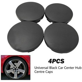 Resim 56mm Tekerlek Orta Kapağı Siyah Araba Şekillendirici Aksesuarları 