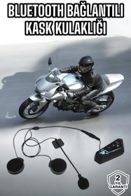 Resim budukkanda Kask Kulaklığı Motosiklet Intercom Interkom Dinleme Konuşma Özellikli Su Geçirmez 