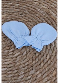 Resim Mini Damla Yenidoğan Bebek Eldiveni Mavi 2 Li Mavi 