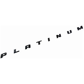 Resim Platinum Boşluklu Piano Black Bagaj Yazısı 3m 3d Abs Seat Leon 
