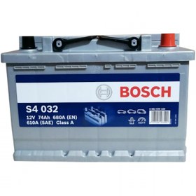 Resim Bosch S4 032 Silver 12 V 74 Ah 680 A Akü 