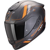 Resim Scorpion Exo 1400 Evo Iı Air Carbon Mirage Kapalı Motosiklet Kaskı Mat Siyah Oranj Mat Siyah - Turuncu 
