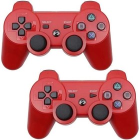 Resim Kırmızı Kırmızı-sony Ps3/pc Denetleyici Desteği Play Station 3 Joystick Konsolu İçin Bluetooth Kablosuz Gamepad Controle 
