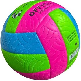 Resim Çok Renkli Voleybol Topu + Pompa Dayanıklı Yapı Kapalı & Açık Alan Kullanımı Çok Renkli 