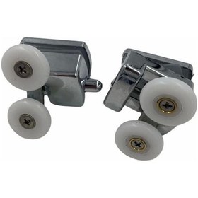 Resim Mey İthalat Cam Duşakabin Tekeri 6 Mm Camlar İçin Alt Üst İçin Gümüş 