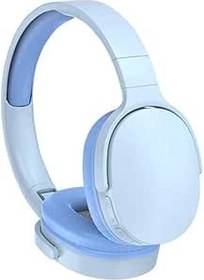 Resim LIWEARE Bluetooth kulaklık, kulak üstü kablosuz kulaklık, Heavy Bass kulaklık, HiFi stereo ses, 2,4 GHz oyun kulaklığı, gürültü azaltma özellikli (mavi) 