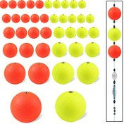 Resim 10 adet EPS Yüzer Topu Köpük Topu Çekici Fasulye Sert Balık Yüzer Yüzer Topu Açık Hava Yüzen Balık Takımı 15mm-36mm 