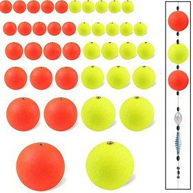 Resim 10 adet EPS Yüzer Topu Köpük Topu Çekici Fasulye Sert Balık Yüzer Yüzer Topu Açık Hava Yüzen Balık Takımı 15mm-36mm 