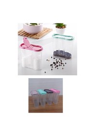 Resim Mcg Plastik Kapaklı Majör Baharatlık Baharat Saklama Kutusu Kabı Çok Renkli 