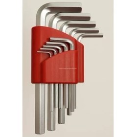 Resim Daders Home 9 Parça L Alyan Anahtar Takımı, Metrik 1.5-10 mm Boyutlu, Dayanıklı, Taşıma Aparatlı, Hobi ve Endüstriyel Kullanım Için Mini Set (Kısa, 120 Mm) 
