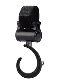 Resim Geeroyoo 360 Derece Döner Bisiklet Su Flasörü İle Bebek Arabası Biberon Tutucu Ve Çanta Kanca Seti Siyah, Tekli Kanca, Universal Boyut Çok Renkli 