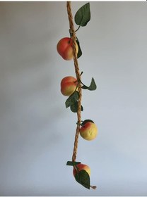 Resim Yapay Şeftali - Dekoratif Dal Meyve Sebze 1 Salkım 