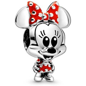 Resim Pandora Disney, Puantiye Fiyonklu ve Elbiseli Minnie Charm 
