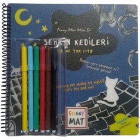Resim Funny Mat Şehrin Kedileri Kalemli Mini Set 