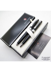 Resim Sheaffer 300 Siyah Dolma Kalem + Tükenmez Kalem Seti İsme Özel 